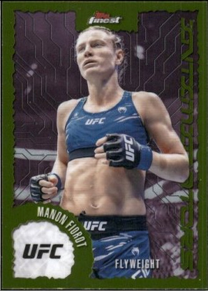 Manon Fiorot 2025 Topps Finest UFC Intimidators #IT-12 Superfractor