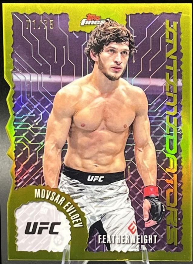 Movsar Evloev 2025 Topps Finest UFC Intimidators #IT-27 Die-Cut Refractor