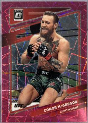 Conor McGregor 2022 Panini Donruss Optic UFC Base #75 Pink Velocity