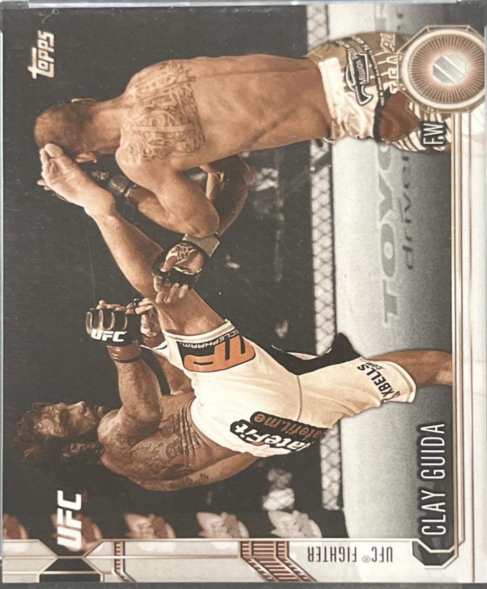 Clay Guida 2015 Topps UFC Chronicles Base #38 Sepia