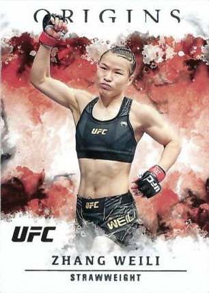 Zhang Weili 2021 Panini Chronicles UFC Base Origins #35 Asia Gold