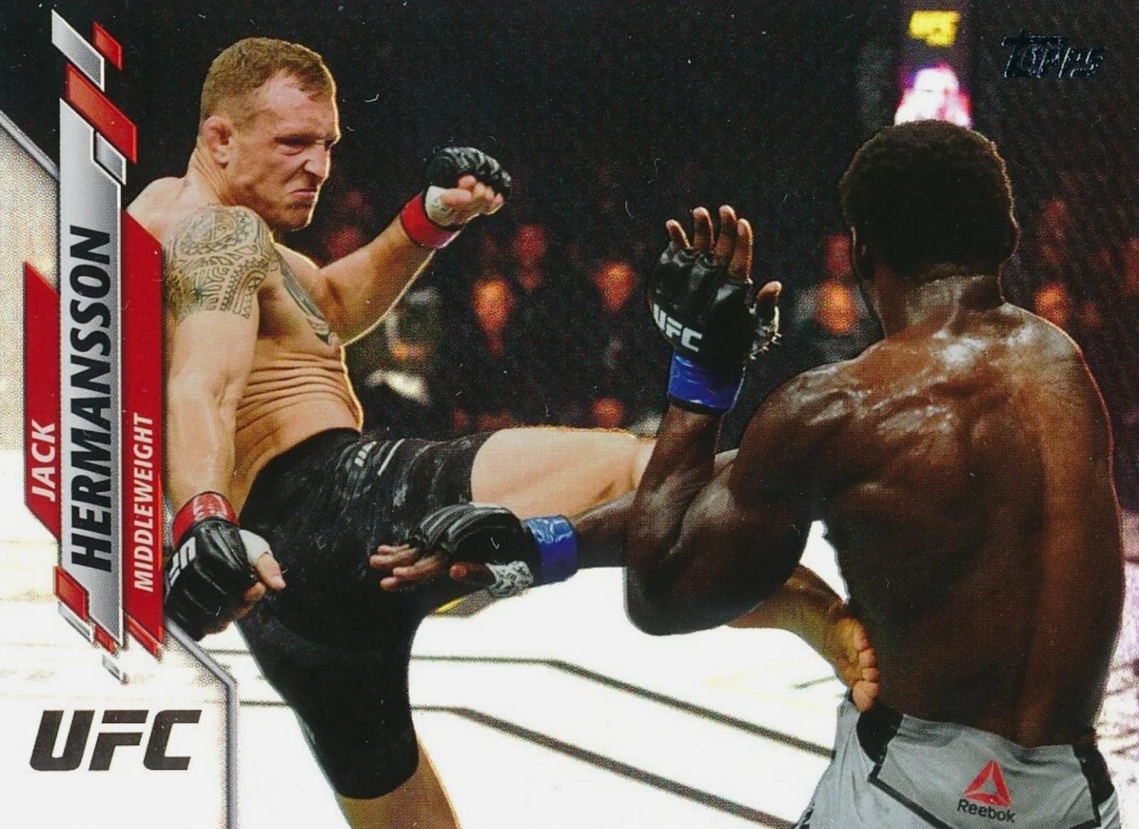 Jack Hermansson 2020 Topps UFC Base #10 Rainbow Foil