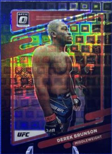 Derek Brunson 2022 Panini Donruss Optic UFC Base #46 Black Pandora