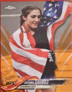 Tatiana Suarez 2018 Topps Chrome UFC Base #68 Orange