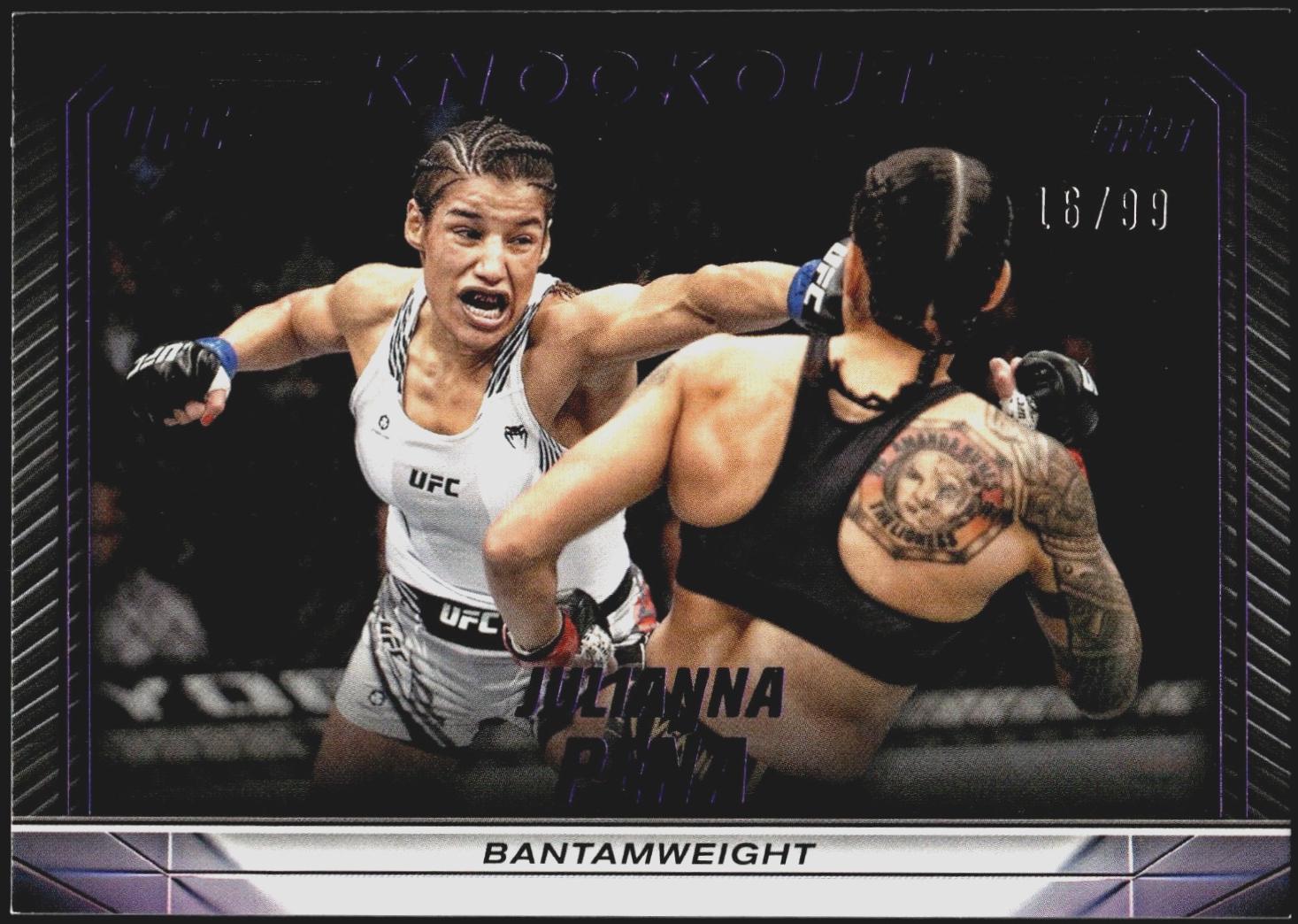 Julianna Peña 2024 Topps Knockout UFC Base #41 Purple