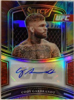 Cody Garbrandt 2021 Panini Select UFC Signatures #50 Tie Dye Prizms