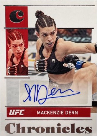 Mackenzie Dern 2022 Panini Chronicles UFC Chronicles Signatures #17 Red