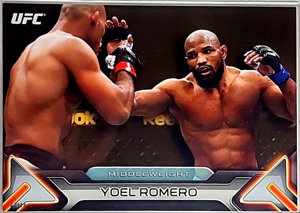 Yoel Romero 2016 Topps UFC Knockout Base #97 Gold
