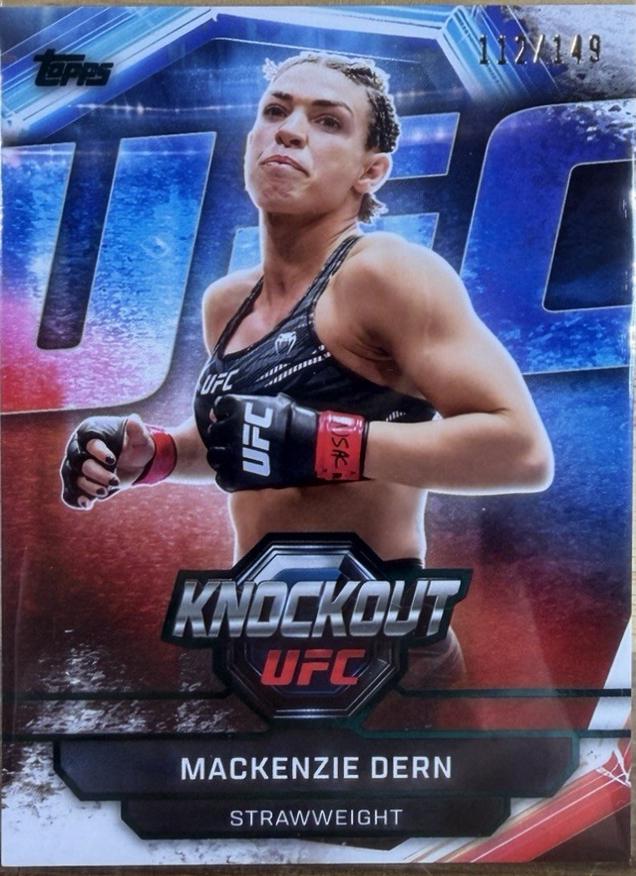 Mackenzie Dern 2026 Topps Knockout UFC Base #30 Teal