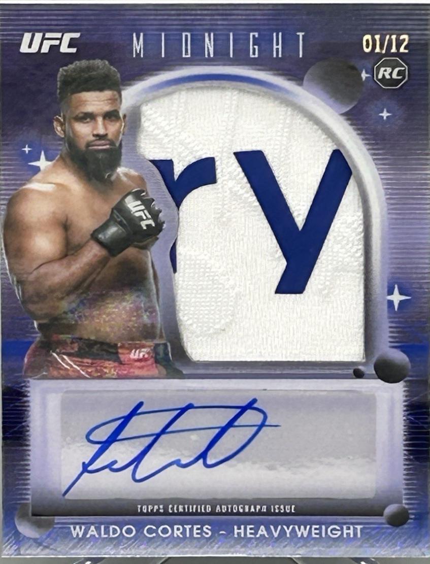 Waldo Cortes Acosta 2025 Topps Midnight UFC Rookie Relic Autographs #RRA-WC Midnight