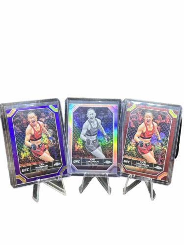 Yan Xiaonan 2024 Topps Chrome UFC Base #198 Negative Refractor