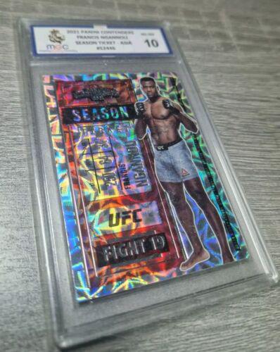 Francis Ngannou 2021 Panini Chronicles UFC Base Contenders Season Ticket #4 Asia