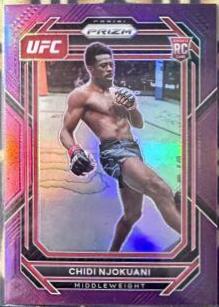 Chidi Njokuani 2023 Panini Prizm UFC Base #193 Purple