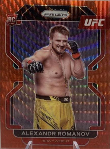 Alexandr Romanov 2022 Panini Prizm UFC Base #137 Ruby Wave