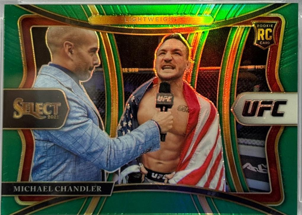 Michael Chandler 2021 Panini Select UFC Premier Level #183 Green