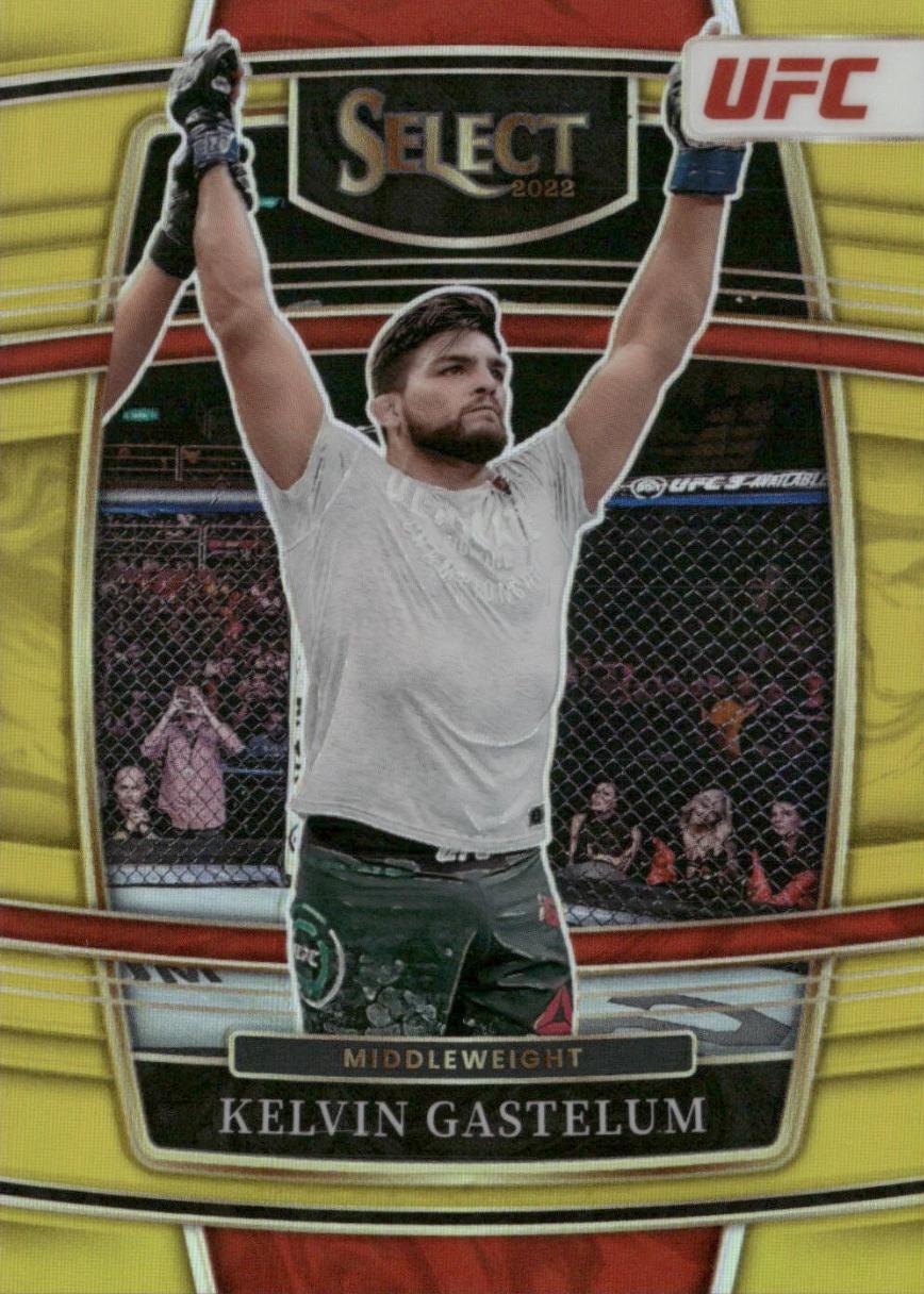 Kelvin Gastelum 2022 Panini Select UFC Concourse #38 Gold