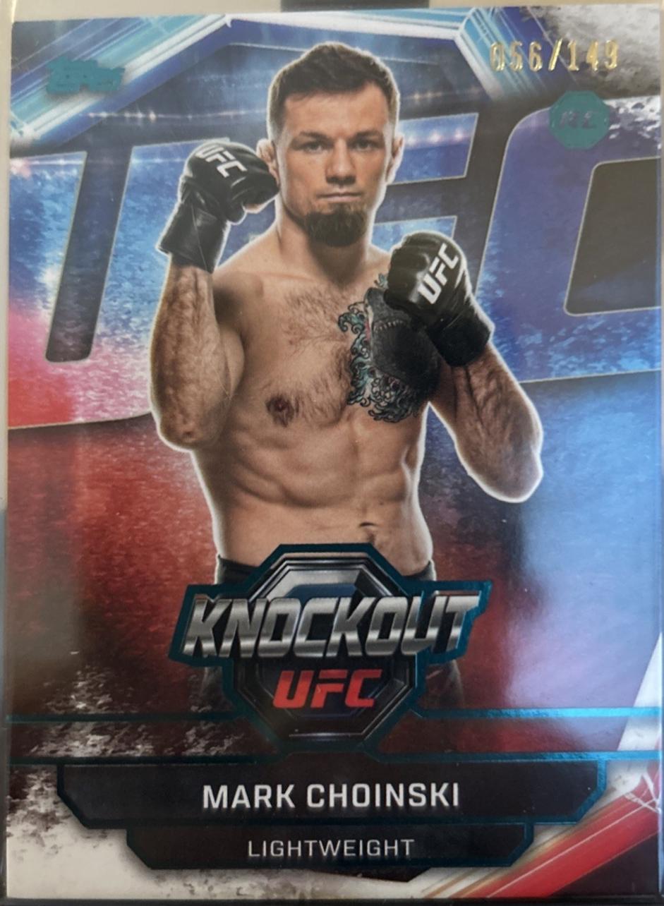 Mark Choinski 2026 Topps Knockout UFC Base #38 Teal