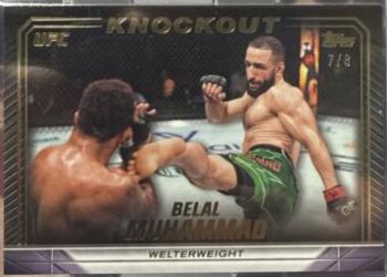 Belal Muhammad 2024 Topps Knockout UFC Base #11 Gold