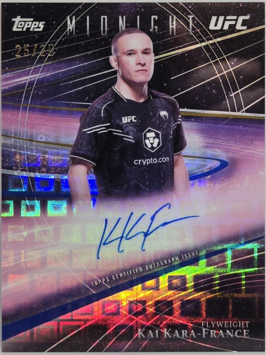 Kai Kara-France 2026 Topps Midnight UFC Horizon Signatures #HZS-KK Midnight