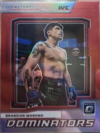 Brandon Moreno 2022 Panini Donruss Optic UFC Dominators #21 Red