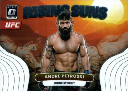 Andre Petroski 2023 Panini Donruss Optic UFC Rising Suns #25 Gold Vinyl