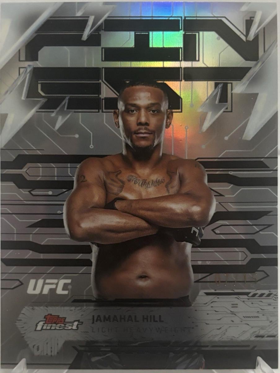 Jamahal Hill 2025 Topps Finest UFC Base Rare #227 Superfractor