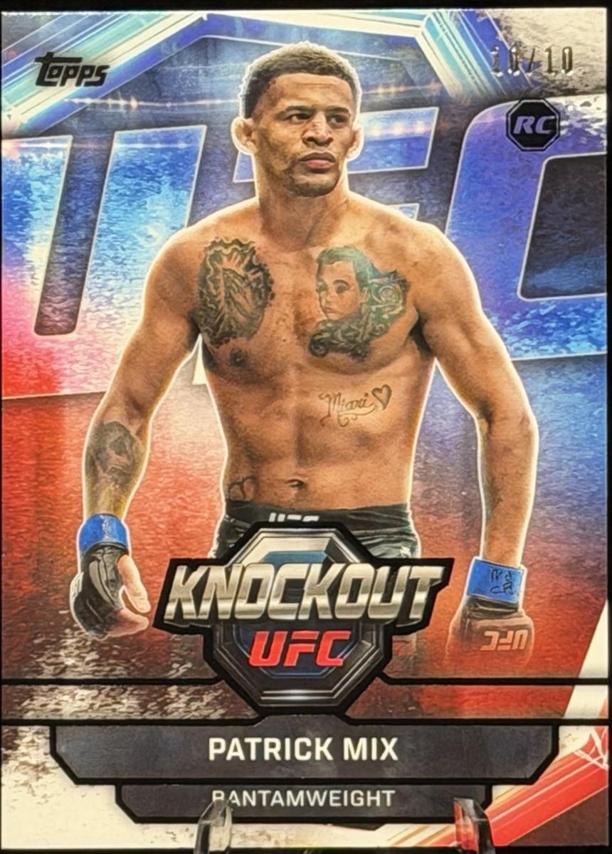 Patrick Mix 2026 Topps Knockout UFC Base #69 Black