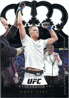 Nate Diaz 2021 Panini Chronicles UFC Base Crown Royale #13 Platinum