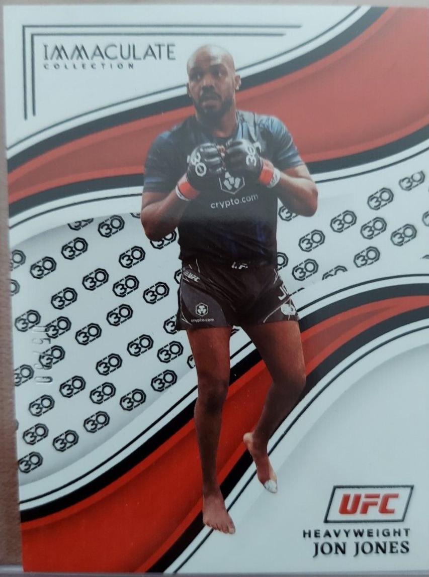 Jon Jones 2023 Panini Immaculate Collection UFC Base #71 30th Anniversary