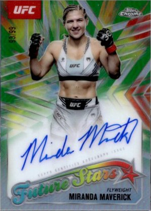 Miranda Maverick 2025 Topps Chrome UFC Future Stars Autographs #FSA-MM Geometric Black Refractor