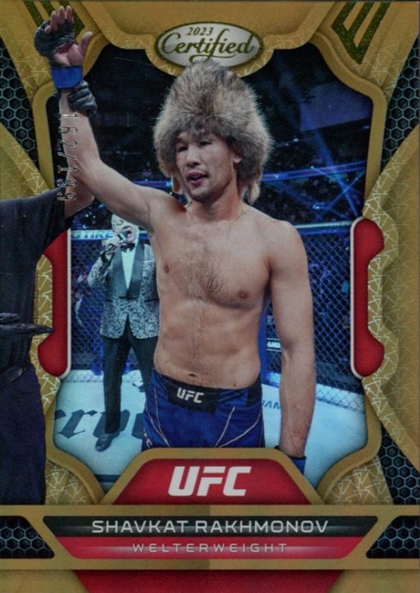 Shavkat Rakhmonov 2023 Panini Chronicles UFC Base Certified #236 Bronze