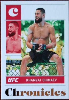 Khamzat Chimaev 2022 Panini Chronicles UFC Base Chronicles #8 Bronze