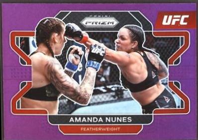 Amanda Nunes 2022 Panini Prizm UFC Base #65 Purple