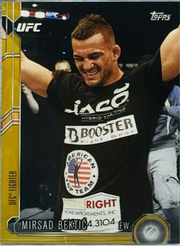 Mirsad Bektić 2015 Topps UFC Chronicles Base #233 Gold