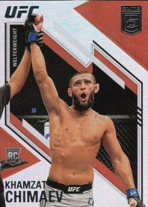 Khamzat Chimaev 2021 Panini Chronicles UFC Base Elite #156 Platinum