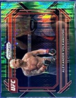Alexander Volkanovski 2023 Panini Prizm UFC Base #36 Green Pulsar