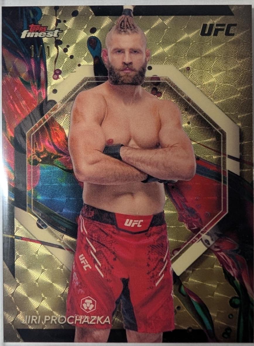 Jiri Prochazka 2024 Topps Finest UFC Base Common #78 Superfractor
