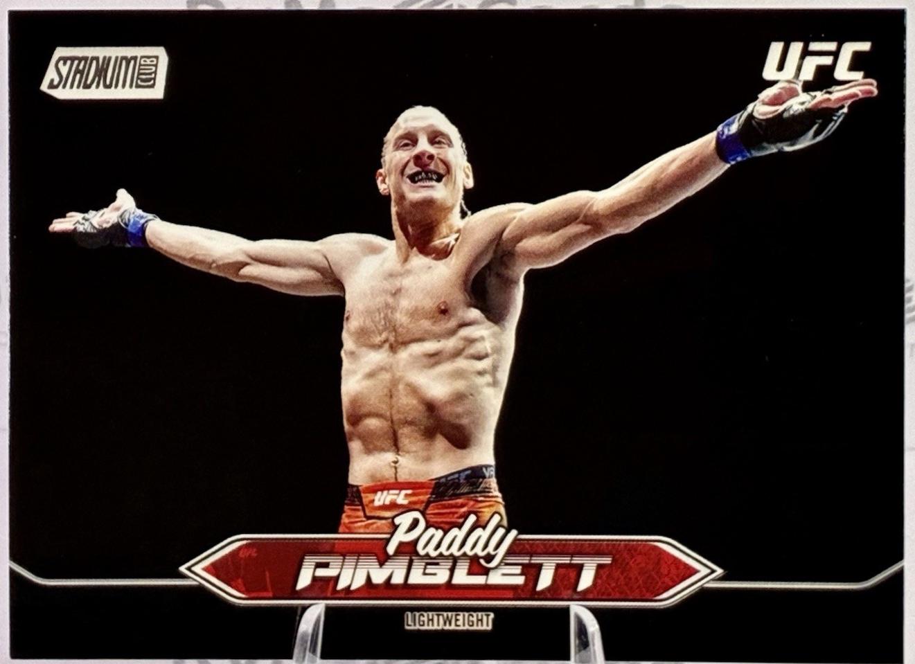 Paddy Pimblett 2025 Topps Stadium Club UFC Base #194 Black