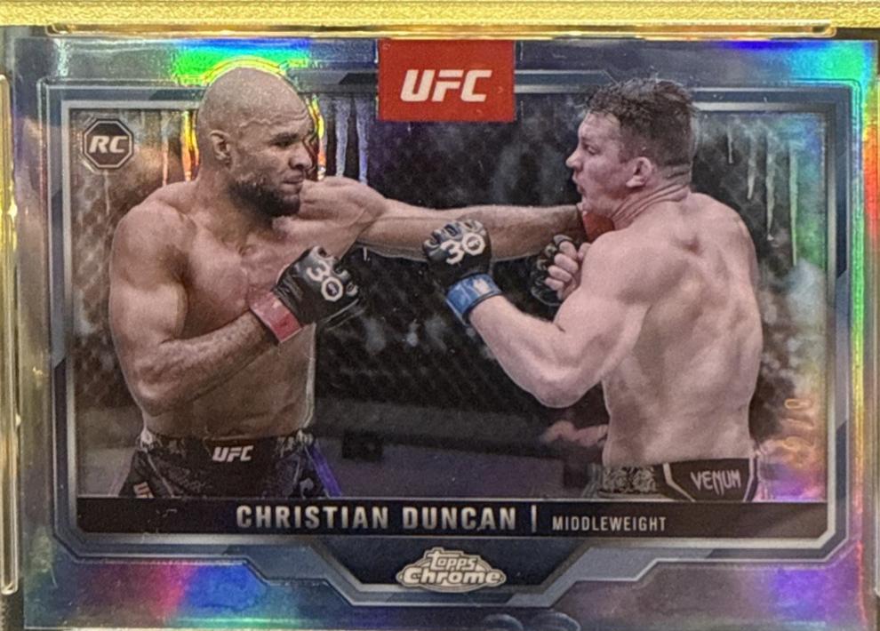 Christian Duncan 2025 Topps Chrome UFC Base #51 FrozenFractor