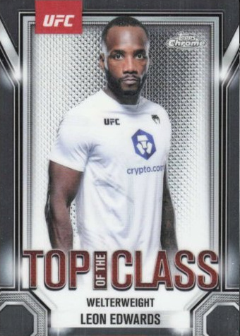 Leon Edwards 2025 Topps Chrome UFC Top of the Class #TTC-9 Superfractor