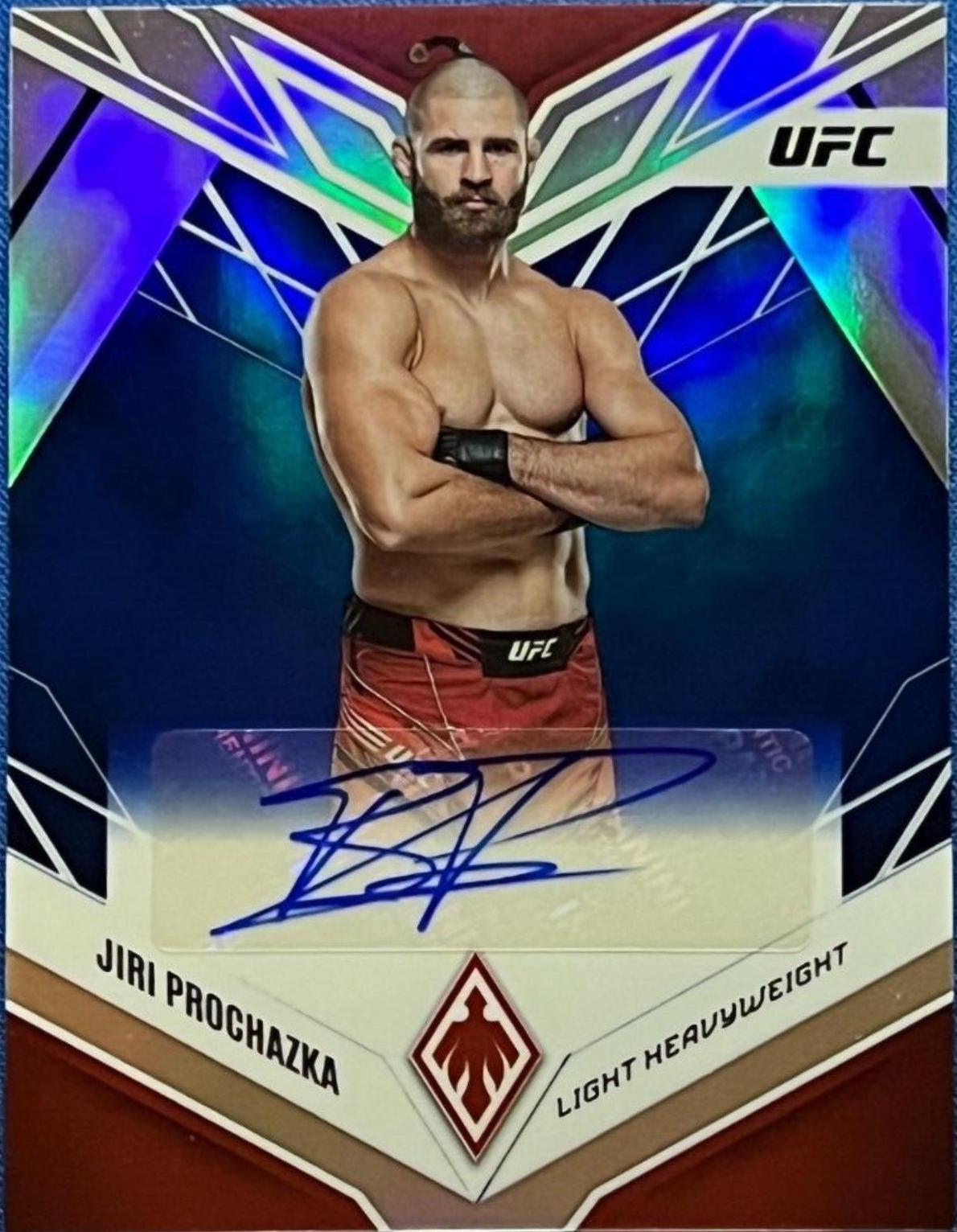 Jiri Prochazka 2023 Panini Chronicles UFC Phoenix Autographs #19 Blue