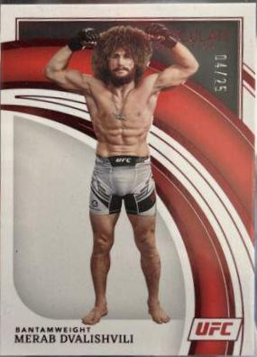 Merab Dvalishvili 2022 Panini Immaculate UFC Base #6 Red
