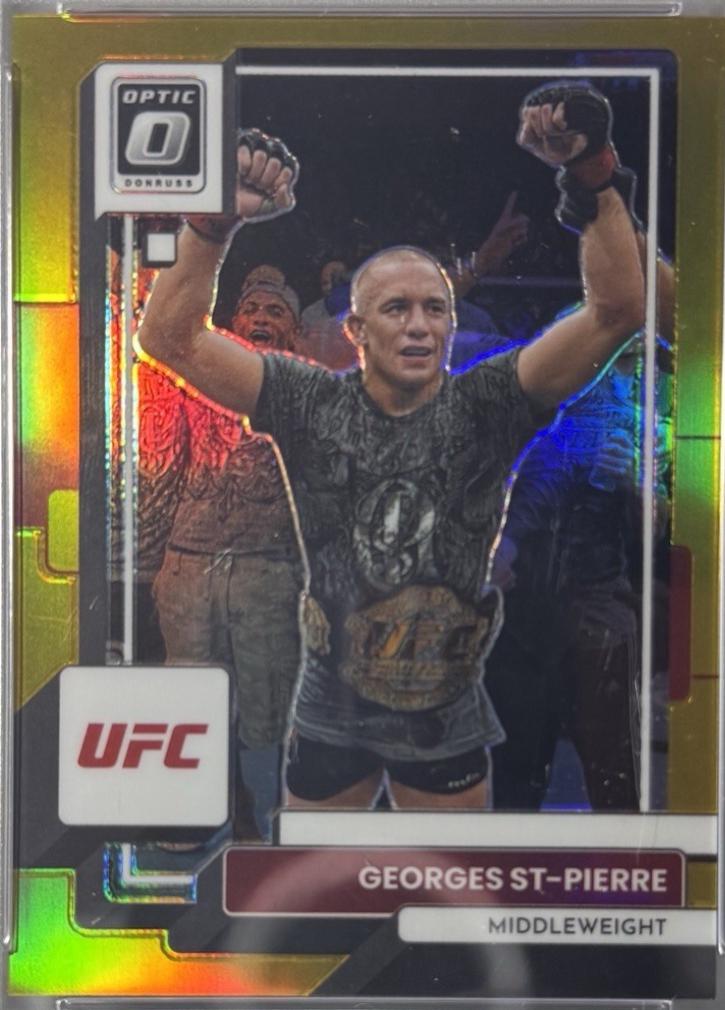 Georges St-Pierre 2023 Panini Donruss Optic UFC Base #50 Gold