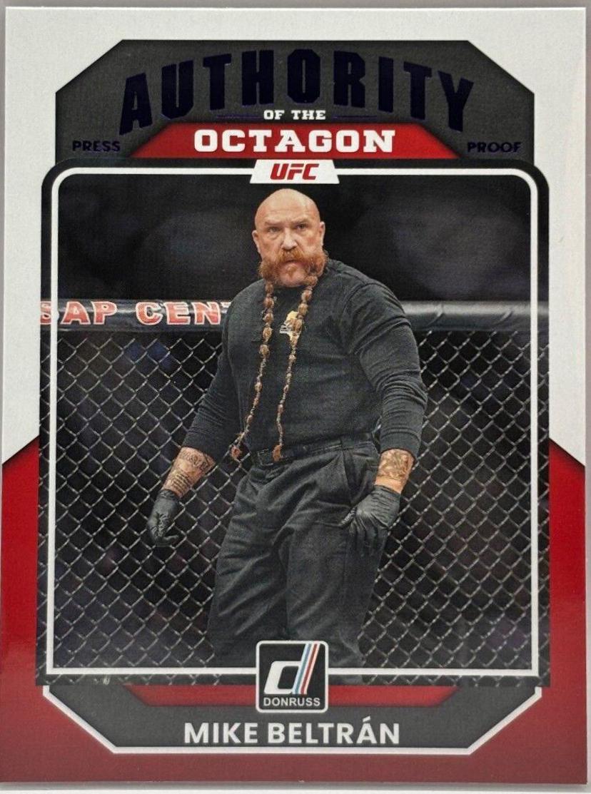 Mike Beltran 2023 Panini Donruss UFC Base #221 Press Proof Purple