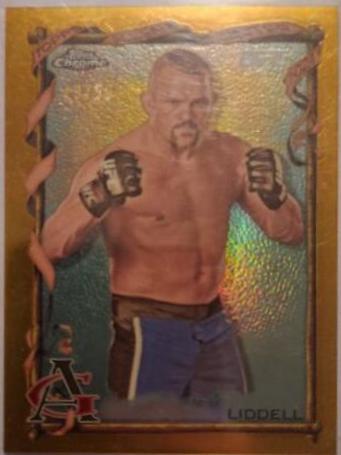 Chuck Liddell 2024 Topps Chrome UFC Allen & Ginter #AAG-21 Gold Refractor