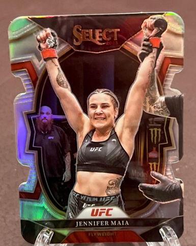 Jennifer Maia 2023 Panini Select UFC Concourse #36 Silver Die Cut
