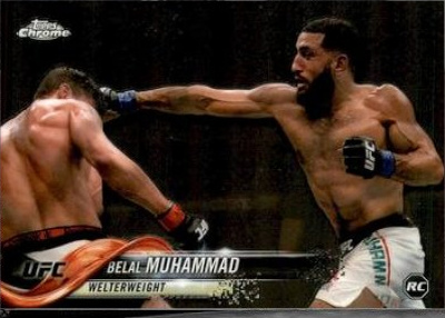 Belal Muhammad 2018 Topps Chrome UFC Base #75 Diamond Hot Box