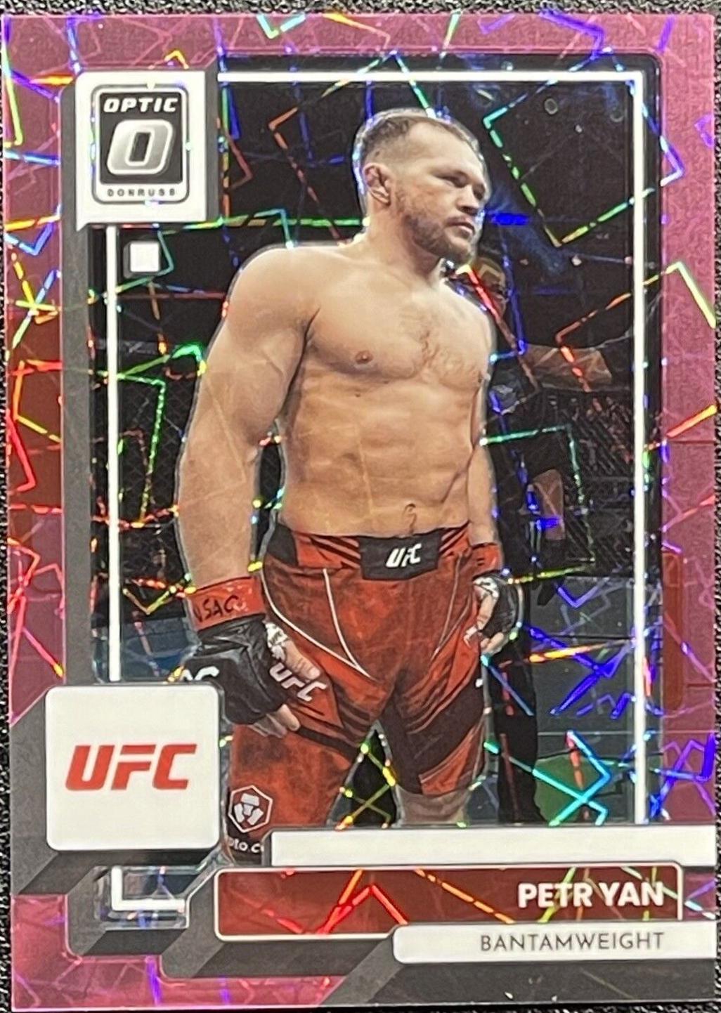 Petr Yan 2023 Panini Donruss Optic UFC Base #99 Pink Velocity