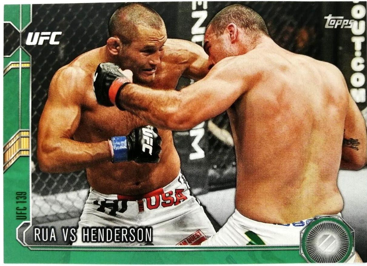 Mauricio Rua / Dan Henderson 2015 Topps UFC Chronicles Base #142 Green