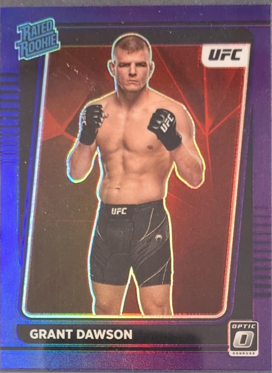 Grant Dawson 2022 Panini Donruss Optic UFC Base #101 Purple